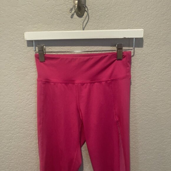 Old Navy Girls leggings Large active pink go dry 10 12 Athletic - Picture 4 of 11